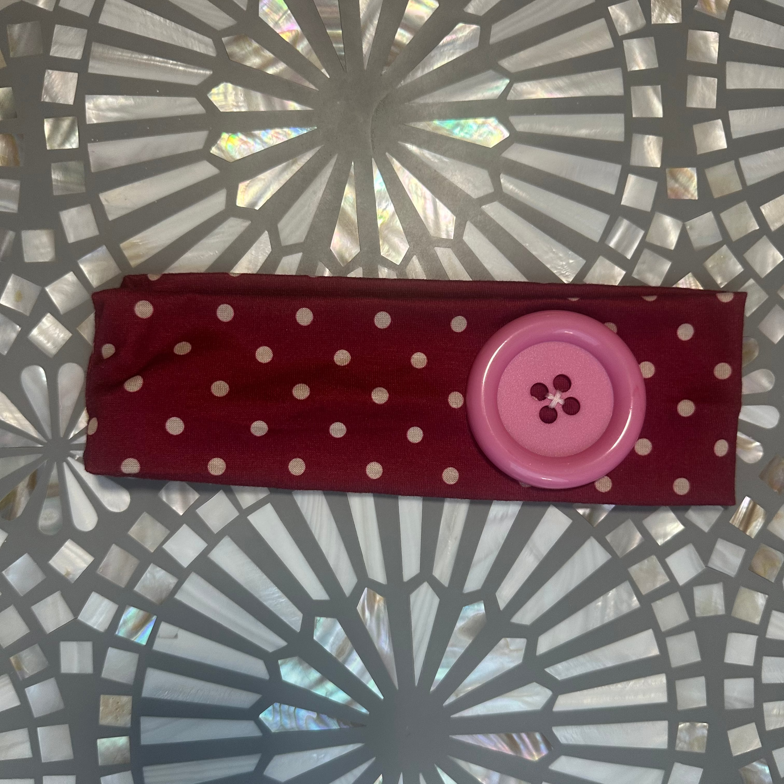 Button Pop Polka Dot Headband