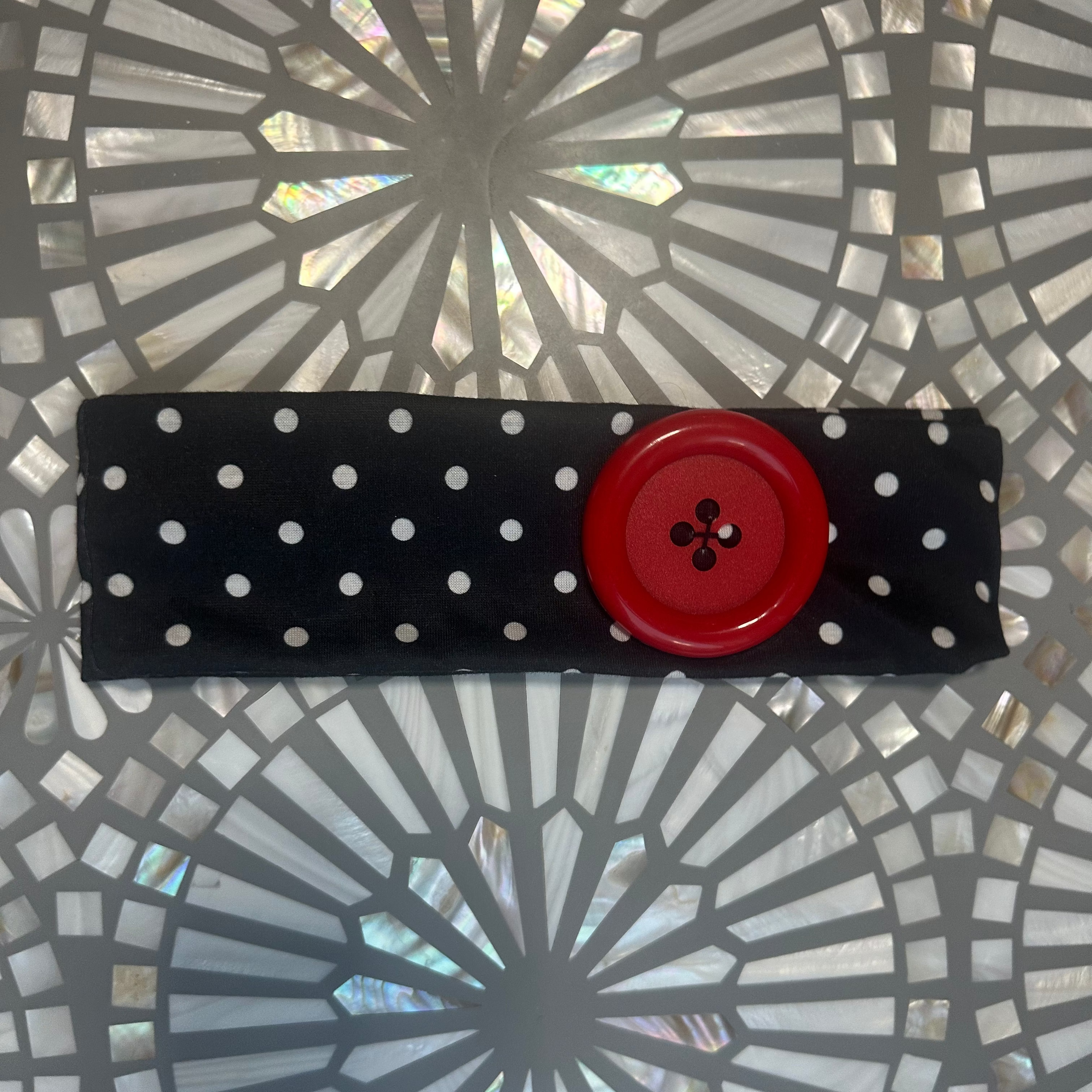 Button Pop Polka Dot Headband